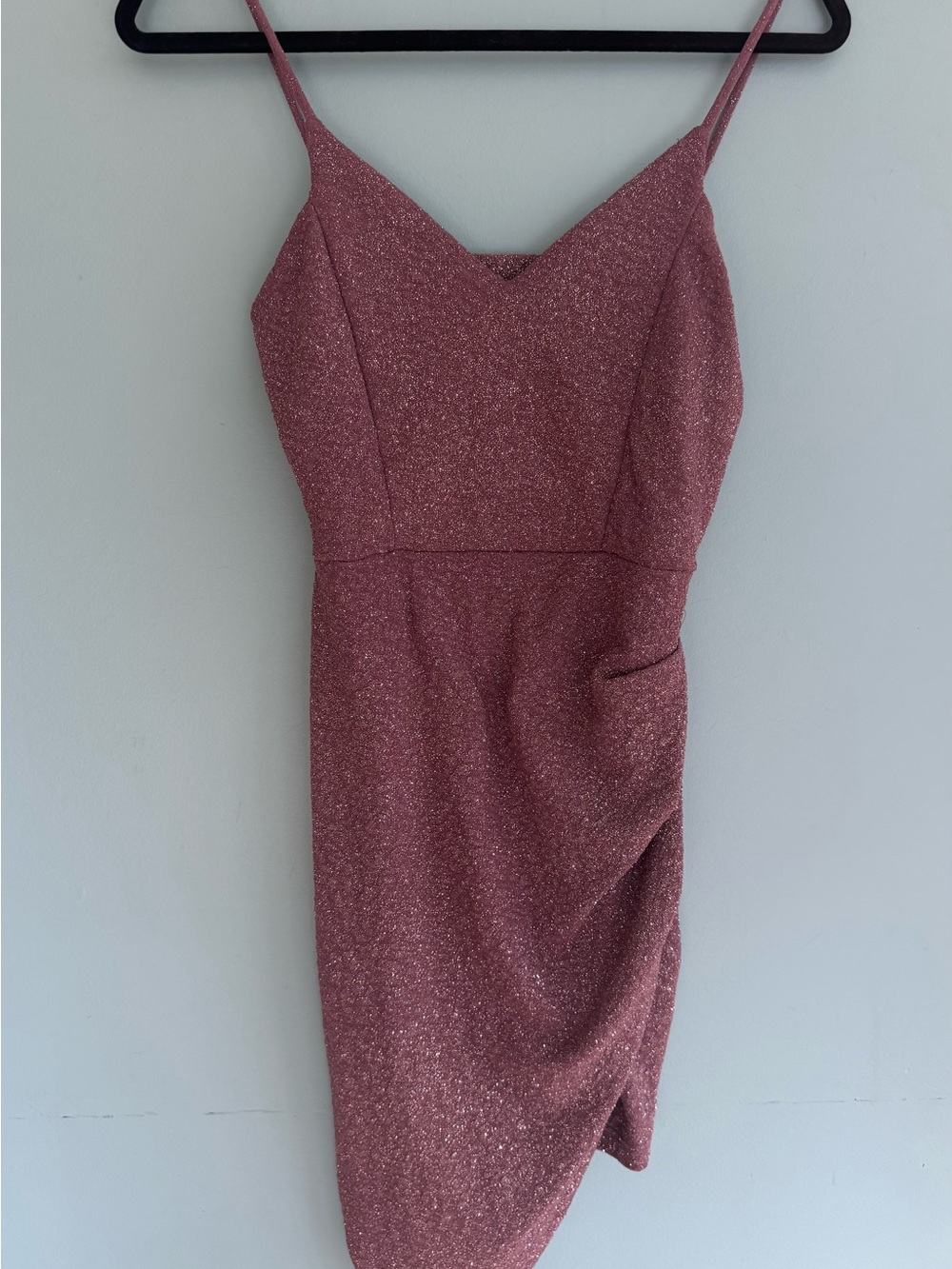 Sparkle Midi Slip Dress - Rose Pink